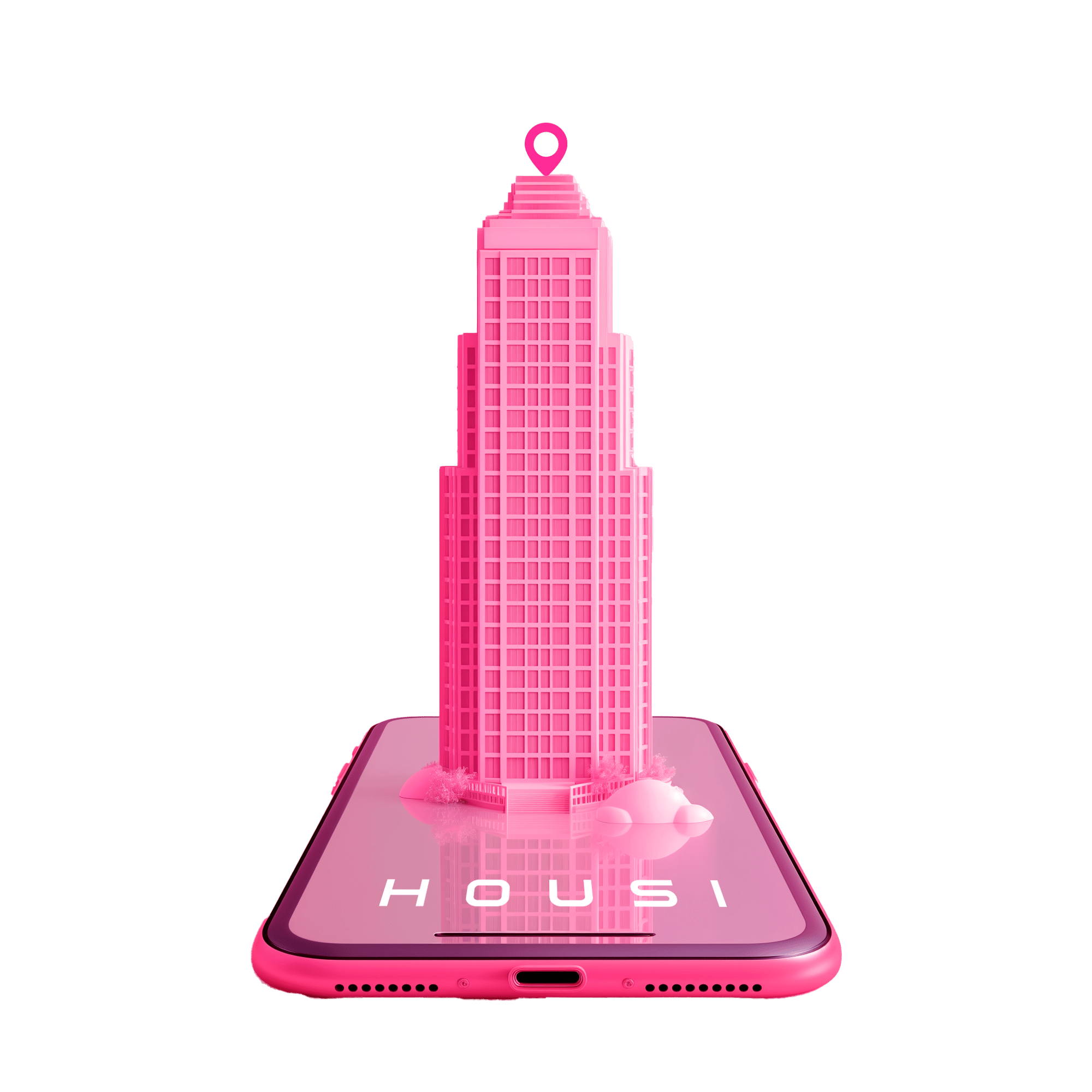 a_pink_realistic_modern_tall_bulding_coming_out_of_a_ a_pink_realistic_modern_tall_bulding_coming_out_of_a_